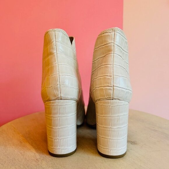 Steve Madden Rookie Bootie Bone Croc - 8 - Picture 2 of 6